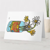 Blühende Endlosmarmelade und Blume Karte (Vorderseite)