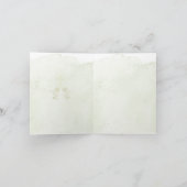 Blühende Engel Taufe gefaltet Einladung (Innenseite)