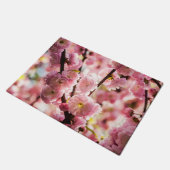 Blühende Erde - rosa Paradise Fußmatte (Schrägansicht)