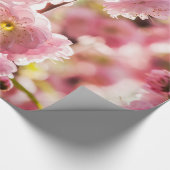 Blühende Erde - rosa Paradise Geschenkpapier (Ecke)