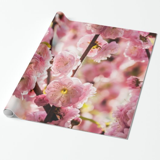 Blühende Erde - rosa Paradise Geschenkpapier (Ungerollt)