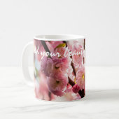 Blühende Erde - rosa Paradise Kaffeetasse (Vorderseite Links)