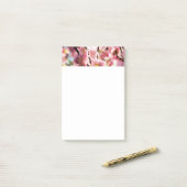 Blühende Erde - rosa Paradise Post-it Klebezettel (Auf Schreibtisch)