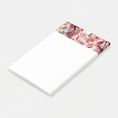 Blühende Erde - rosa Paradise Post-it Klebezettel (angewinkelt)