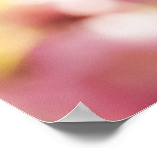 Blühende Erde - rosa Paradise Poster (Ecke)