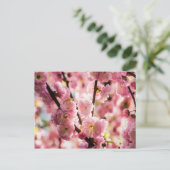Blühende Erde - rosa Paradise Postkarte (Stehend Vorderseite)