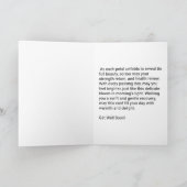 Blühende Erholung - Gute Erfolge Dankeskarte (Innenseite)