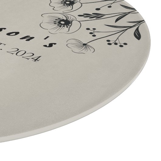 Blühende Erinnerungen Schneiden Schneidebrett (Ecke)