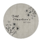 Blühende Erinnerungen Schneiden Schneidebrett (Vorderseite)