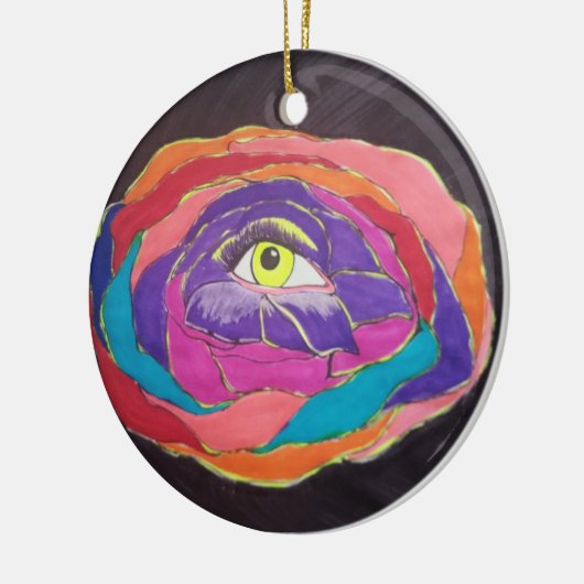 Blühende Exzellenz Keramik Ornament (Links)