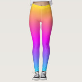 Blühende Farben fröhliche farbenfrohe Damen Mode Leggings (Vorderseite)