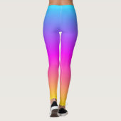 Blühende Farben fröhliche farbenfrohe Damen Mode Leggings (Rückseite)
