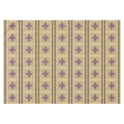 Blühende Feder des Lebens 60x84" Tischdecken (Vorderseite (Horizontal))