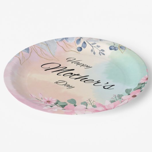 Blühende Feier der Mama Pappteller (Schrägansicht)