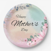 Blühende Feier der Mama Pappteller (Vorderseite)