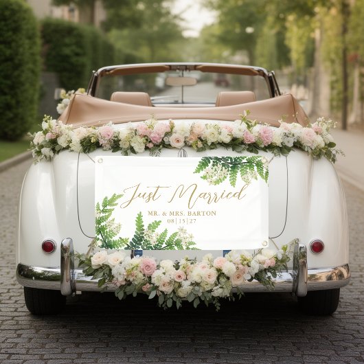 Blühende Ferns nur mit dem Auto-Banner Banner