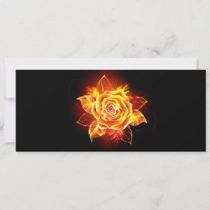 Blühende Feuerrose Feiertagskarte