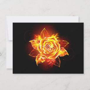 Blühende Feuerrose Feiertagskarte