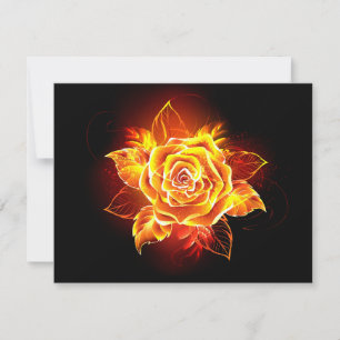 Blühende Feuerrose Feiertagskarte