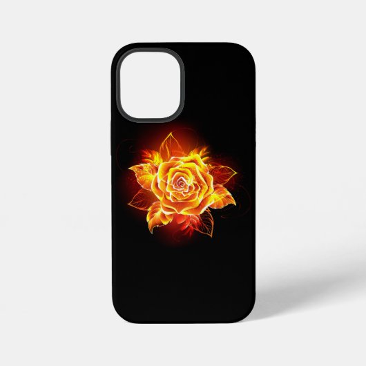 Blühende Feuerrose iPhone Hülle (Rückseite)