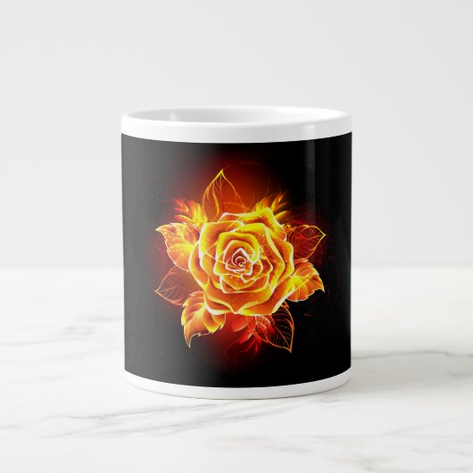 Blühende Feuerrose Jumbo-Tasse (Vorderseite)