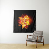 Blühende Feuerrose Wandteppich (Beispiel (Horizontal))
