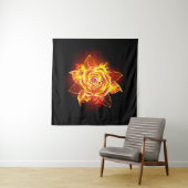 Blühende Feuerrose Wandteppich (Beispiel)