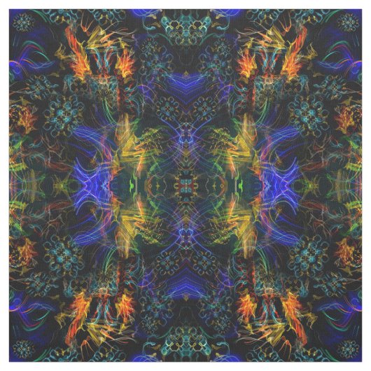 Blühende Feuerwerks-exotische Explosion Stoff (Muster)
