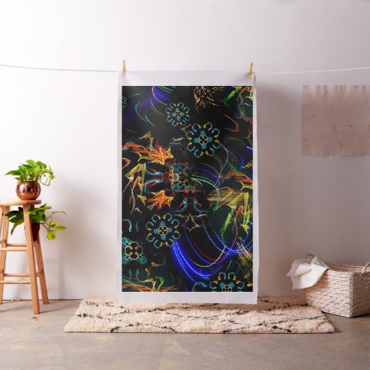 Blühende Feuerwerks-Volkskunst Stoff (Beispiel)