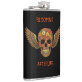 Blühende Flasche nach dem Leben Vinyl Flachmann (Rechts)