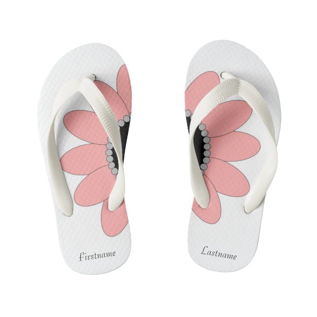 Blühende Flip Flops - Anpassen Kinderbadesandalen (Fußbett)