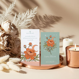 Blühende Florale Pfingstrose Himmelsstätte Ganzhei Visitenkarte