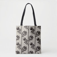 Blühende Florale Silhouette L schwarze Blumen