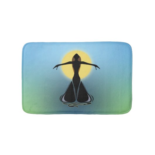Blühende Frau Badematte (Vorderseite)