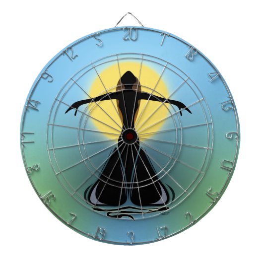 Blühende Frau Dartscheibe (vorne)