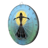 Blühende Frau Dartscheibe (Vorderseite rechts)