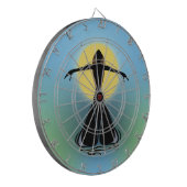 Blühende Frau Dartscheibe (Vorderseite Links)