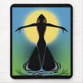 Blühende Frau Mousepad (Vorne)