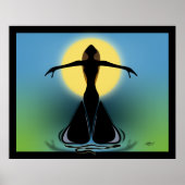 Blühende Frau Poster (Vorne)