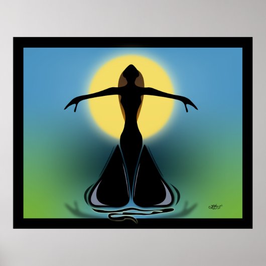 Blühende Frau Poster (Vorne)