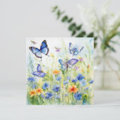 Blühende Freude: verzauberte GartenGeburtstagskart (Stehend Vorderseite)