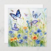 Blühende Freude: verzauberte GartenGeburtstagskart (Vorne/Hinten)