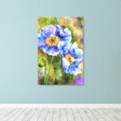 Blühende Frühlingsblumen Abstrakte Kunstmalerei Leinwanddruck (Insitu (Holzboden))