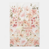 Blühende Frühlingsblumen Geschirrtuch (Vertikal)