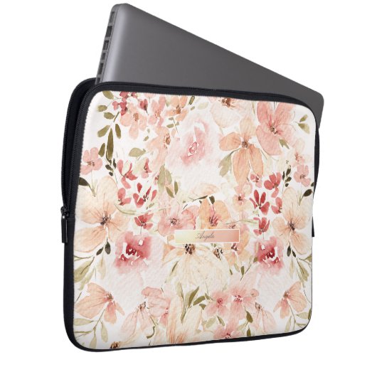 Blühende Frühlingsblumen Laptopschutzhülle (Vorne Rechts)