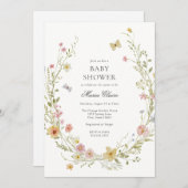 Blühende Frühlingsblütendusche Einladung (Vorne/Hinten)