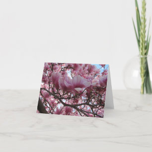 Blühende Fuchsia Magnolia Note Card Dankeskarte