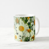 Blühende Gänseblümchen Kaffeetasse (VorderseiteRechts)