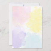 Blühende Garden-Kinderdusche Einladung (Rückseite)