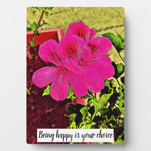 Blühende Garden-Symphonie Fotoplatte (Vorderseite)